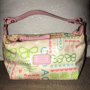 Multicolor Small Top Handle Coach Bag